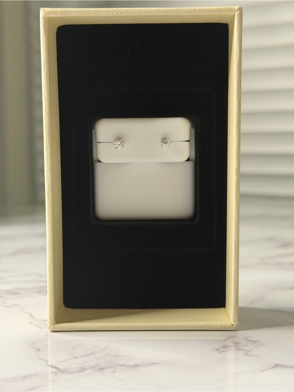New in Box Moissanite Earrings